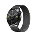 Ekılıf Huawei Honor Magic 2 BAND-12 46 mm 22 mm Siyah Uyumlu Metal Hasır Kordon