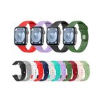 Ekılıf Huawei Watch Fit 3 KRD-11 22 mm Koyu Kırmızı Uyumlu Silikon Kordon