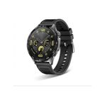 Ekılıf Huawei Watch GT3 KRD-102 46 mm 22 mm Siyah Uyumlu Sililkon Kordon