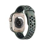 Ekılıf IOS Watch KRD-02 Haki 38 mm Uyumlu Yeni Seri 2023 Silikon Strap Kayış Kordon