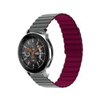 Ekılıf Samsung Gear S2 KRD-52 Gri Kırmızı Uyumlu Kayış Kordon