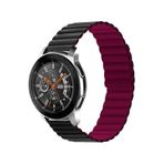 Ekılıf Samsung Gear S2 KRD-52 Siyah Kırmızı Uyumlu Kayış Kordon