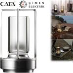 Ekim Aydınlatma CT-8439 Krom 3 Renk (3000K - 4000K - Amber) Masa Lambası - Gri