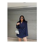 Ekim Store Bağlamalı Oversize Blazer Ceket