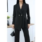 Ekim Store Büzgülü Drapeli Düğmeli İkili Blazer Takım