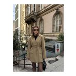 Ekim Store Haki Bağlamalı Blazer Ceket