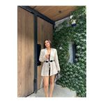 Ekim Store İpli Oversize Blazer Ceket