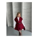 Ekim Store Kemerli Oversize Blazer Yelek Ceket