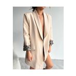 Ekim Store Leopar Klasik Blazer Ceket
