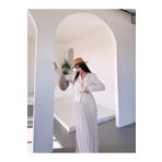 Ekim Store Pileli Etekli Kemerli İkili Blazer Takım