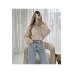 Ekim Store Pileli Yarasa Kol Saten Bluz