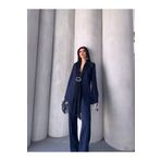 Ekim Store Şal Detaylı İkili Blazer Takım