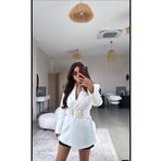 Ekim Store Üç Kemerli Blazer Elbise Ceket
