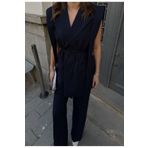 Ekim Store Yelekli Bağlamalı İkili Blazer Takım