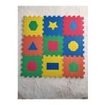 EKİM TOYS 9 Parça Büyük Boy GEOMETRİ DESEN Eva Oyun Karosu Yer Matı Puzzle Yapboz