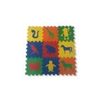 EKİM TOYS 9 Parça Yapboz Büyük Boy HAYVAN Desenli Oyun Karosu Yer Matı 33*33 10MM