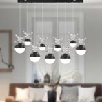 Ekin 5'li Sıralı 66 Watt Siyah Ledli Kelebek Detaylı Modern Koridor, Yatak Odası Salon Sarkıt Led Avize