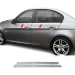 Ekinoks Bmw E90 3 Serisi Krom Cam Çıtası (4parça) 2005-2011 Arası 4prç P.çelik