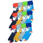 Ekinoks Erkek Çocuk Figürlü Soket Çorap 12 li Paket Asorti 11-12 Yaş Karışık