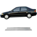 Ekinoks Honda Civic Krom Cam Çıtası (4parça) 1992-1996 Arası P.çelik