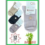 Ekinoks Kadın Bambu Soket Dikişsiz Asorti Çorap 36-40 - 36 - 40 - Grafit - Asorti