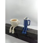 Eklemli Espresso Kahve Fincanı ve Termos - Ahşap