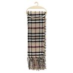 Eklips Bordo Kareli Atkı