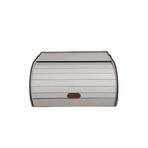 Ekmek Kutusu,Beyaz Renk Ahşap Ekmeklik, Kapaklı Ahşap Ekmek Saklama Dolabı,Bread Box