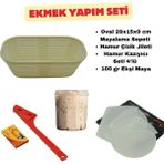 Ekmek Yapım Seti Oval 28 cm + Ekşi Maya