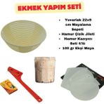 Ekmek Yapım Seti Yuvarlak 22 cm + Ekşi Maya