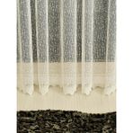 Eko 8020 Desenli Tül Perde (Pilesiz) - 500 x 190 cm - Kırık Beyaz
