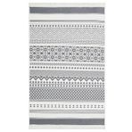 EKO HALI ARYA AR 07 GREY Yıkanabilir Çift Taraflı Modern Desenli Dokuma Kilim