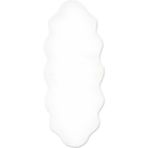 Eko Halı Mollis New Double White Ikili Yumuşacık Dokulu Yıkanabilir Post Pelüş Halı - Beyaz - 75 x 180 cm