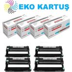 Eko Kartuş Brother DCP-L3510CDW DR-273CL-CMY 4 Renk Muadil Drum Ünitesi