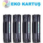 Eko Kartuş Canon CRG-725 MF3012 Uyumlu 4’lü Paket Muadil Toner