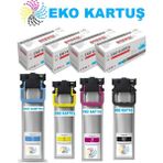 Eko Kartuş Epson Workforce Pro WF-C5290RDTW Bam Muadil Kartuş T9451XL/ T9452XL/ T9453XL/ T9454XL - PRO Set - 4 Renk