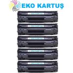Eko Kartuş Hp CE285A M1212 Ekonomik Avantajlı 5’li Paket Muadil Toner