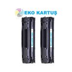Eko Kartuş Hp CE285A P1102 Ekonomik Avantajlı 2’li Paket Muadil Toner