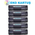 Eko Kartuş Hp CE285A P1102W Ekonomik Avantajlı 5’li Paket Muadil Toner