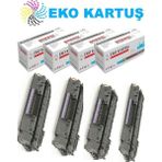 Eko Kartuş Hp Laserjet P2050 05X Ekonomik Avantajlı 4’lü Paket Toner - Renkli