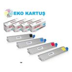 Eko Kartuş Oki C301 4 Renk Avantaj Paket Muadil Toner (Siyah)