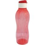 Eko Şişe 750 ml Kor Pırıltı Kırmızı, Şık ve Kullanışlı Tasarım - Seçenek 1 - Ahşap Bej - Siyah