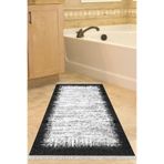 Eko Trend Djt Banyo Paspası Yıkanabilir Kaymaz Taban 1342 Modern 1342-Trend-Banyo, Siyah, 50 x 80