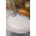 Eko Trend Djt Banyo Paspası Yıkanabilir Kaymaz Taban 1342 Yuvarlak Modern 1342-Trend-Banyo-Yuvarlak, Pudra, 120 x 120