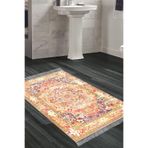 Eko Trend Djt Banyo Paspası Yıkanabilir Kaymaz Taban 1697 Persian 1697-Trend-Banyo, Turuncu, 80 x 120