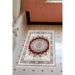 Eko Trend Djt Banyo Paspası Yıkanabilir Kaymaz Taban 1909 Osmanlı 1909-Trend-Banyo, Kırmızı, 80 x 120