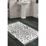 Eko Trend Djt Banyo Paspası Yıkanabilir Kaymaz Taban 1910 Modern 1910-Trend-Banyo, Gri, 80 x 120
