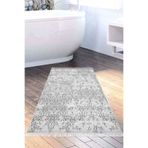 Eko Trend Djt Banyo Paspası Yıkanabilir Kaymaz Taban 1918 Modern 1918-Trend-Banyo, Gri, 80 x 120