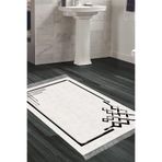 Eko Trend Djt Banyo Paspası Yıkanabilir Kaymaz Taban 1919 Modern 1919-Trend-Banyo, Gri-Siyah, 60 x 100