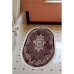 Eko Trend Djt Banyo Paspası Yıkanabilir Kaymaz Taban 616 Oval Klasik 616-Trend-Banyo-Oval, Bordo, 80 x 120